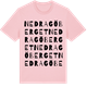 Pink Cotton t-shirt med Nedra Göberget ordlek t-shirt
