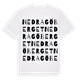 White t-shirt med Nedra Göberget ordlek t-shirt