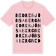 Pink Cotton t-shirt med Nedre Bjönsaberg ordlek t-shirt