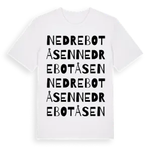 Nedre Botåsen ordlek t-shirt – ekologisk bomull t-shirt från Pinshirt