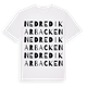 White t-shirt med Nedre Dikarbacken ordlek t-shirt