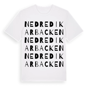 Nedre Dikarbacken ordlek t-shirt – ekologisk bomull t-shirt från Pinshirt
