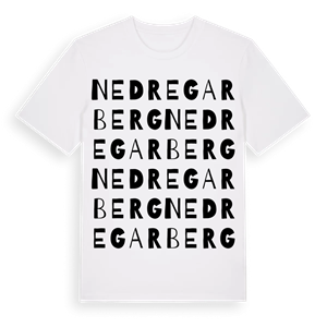Nedre Garberg ordlek t-shirt – ekologisk bomull t-shirt från Pinshirt