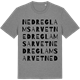 Mid Heather Gray t-shirt med Nedre Glamsarvet ordlek t-shirt