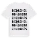 White t-shirt med Nedre Helgnäs ordlek t-shirt