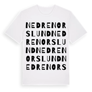 Nedre Norslund ordlek t-shirt – ekologisk bomull t-shirt från Pinshirt