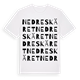 White t-shirt med Nedre Skäret ordlek t-shirt