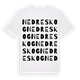 Nedre Skog ordlek t-shirt