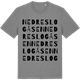 Mid Heather Gray t-shirt med Nedre Slogåsen ordlek t-shirt