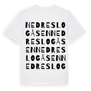 Nedre Slogåsen ordlek t-shirt – ekologisk bomull t-shirt från Pinshirt