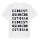 White t-shirt med Nedre Stigsbo ordlek t-shirt