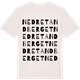 Vintage White t-shirt med Nedre Tandberget ordlek t-shirt