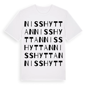 Nisshyttan ordlek t-shirt – ekologisk bomull t-shirt från Pinshirt