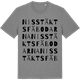 Mid Heather Gray t-shirt med Nisstäktsfäbodarna ordlek t-shirt