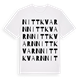 White t-shirt med Nittkvarn ordlek t-shirt
