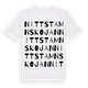 Nittstamnskojan ordlek t-shirt
