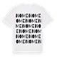 White t-shirt med Nome ordlek t-shirt