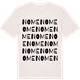 Vintage White t-shirt med Nome ordlek t-shirt