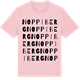 Pink Cotton t-shirt med Noppiberg ordlek t-shirt
