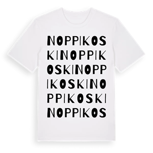 Noppikoski ordlek t-shirt – ekologisk bomull t-shirt från Pinshirt