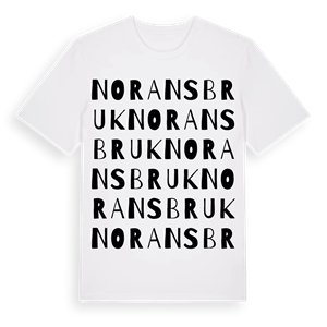 Norans bruk ordlek t-shirt – ekologisk bomull t-shirt från Pinshirt