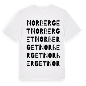 Norberget ordlek t-shirt – ekologisk bomull t-shirt från Pinshirt
