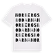 White t-shirt med Norbergsbodarna ordlek t-shirt