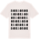 Vintage White t-shirt med Norbo ordlek t-shirt