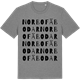Mid Heather Gray t-shirt med Norbo fäbodar ordlek t-shirt