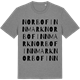 Mid Heather Gray t-shirt med Norbo Finnmark ordlek t-shirt
