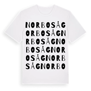 Norbo såg ordlek t-shirt – ekologisk bomull t-shirt från Pinshirt