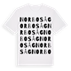 Norbo såg ordlek t-shirt