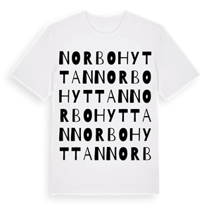 Norbohyttan ordlek t-shirt – ekologisk bomull t-shirt från Pinshirt