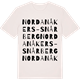 Vintage White t-shirt med Nordanåkers-Snårberg ordlek t-shirt