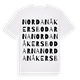 White t-shirt med Nordanåkersbodarna ordlek t-shirt