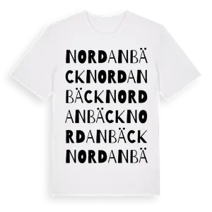 Nordanbäck ordlek t-shirt – ekologisk bomull t-shirt från Pinshirt