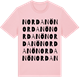 Pink Cotton t-shirt med Nordanö ordlek t-shirt
