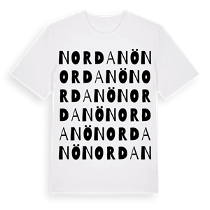 Nordanö ordlek t-shirt – ekologisk bomull t-shirt från Pinshirt