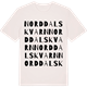 Vintage White t-shirt med Norddalskvarn ordlek t-shirt