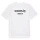 White t-shirt med Nordomsjön i Sverige t-shirt