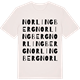 Vintage White t-shirt med Norlingberg ordlek t-shirt