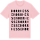 Pink Cotton t-shirt med Norr Hesse ordlek t-shirt