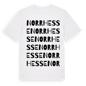 Norr Hesse ordlek t-shirt – ekologisk bomull t-shirt från Pinshirt