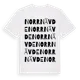 White t-shirt med Norr Nävde ordlek t-shirt