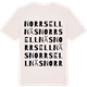 Vintage White t-shirt med Norr Sellnäs ordlek t-shirt