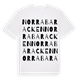 White t-shirt med Norra baracken ordlek t-shirt