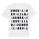 Norra Barrvallkojan ordlek t-shirt