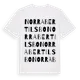 White t-shirt med Norra Bertilsbo ordlek t-shirt