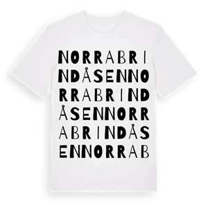 Norra Brindåsen ordlek t-shirt – ekologisk bomull t-shirt från Pinshirt