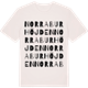 Vintage White t-shirt med Norra Burhöjden ordlek t-shirt